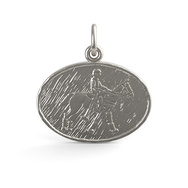 Polo Oval Disc Charm