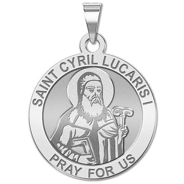 Saint Cyril Lucaris I Round Religious Medal - "EXCLUSIVE"