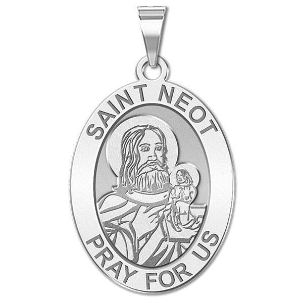 Saint Neot OVAL Religious Medal  "EXCLUSIVE"