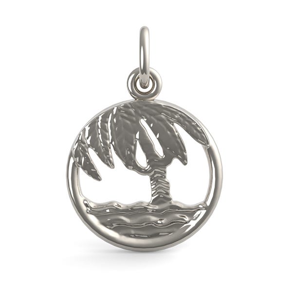 Beach Palm Tree Charm(2343)