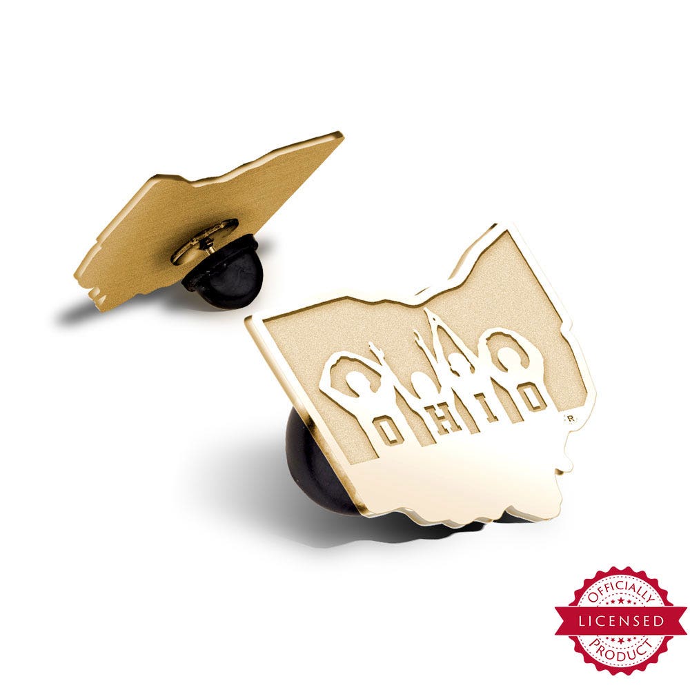 Ohio State University Ohio Outline Pin