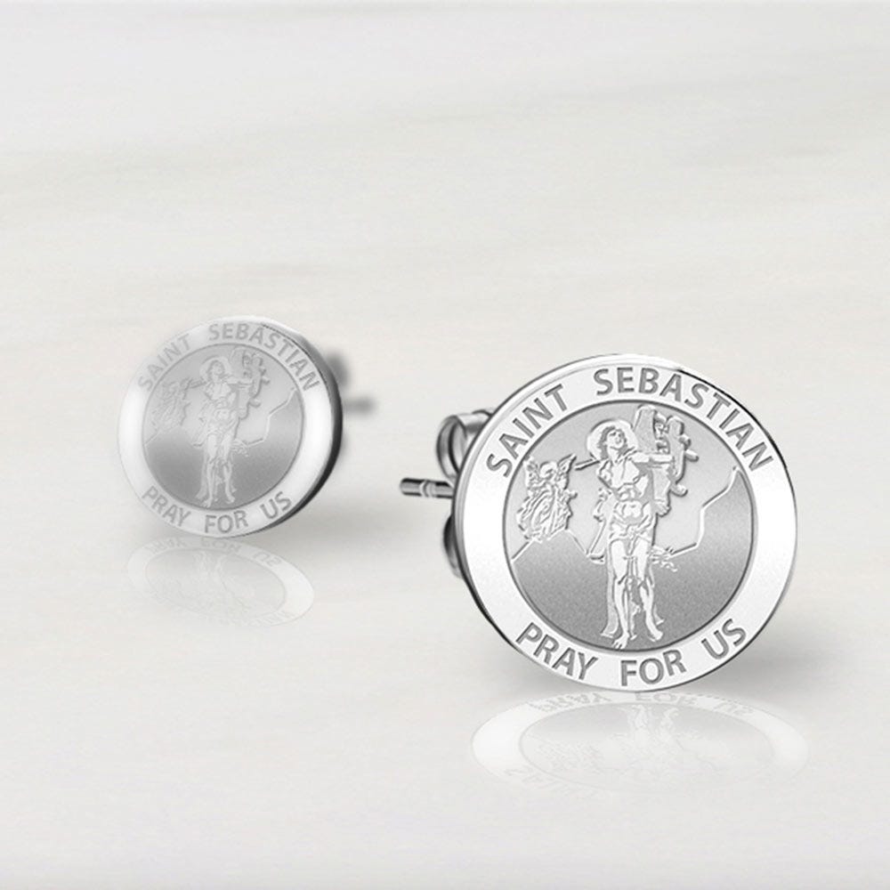 Pair of Saint Sebastian Earrings