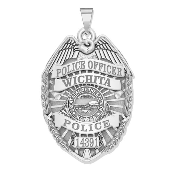 Personalized Kansas Police Badge with Your Rank, Number & Department