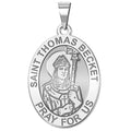 Saint Thomas Becket - Oval Religious Medal