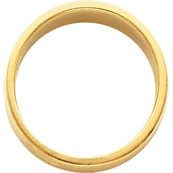 14k Yellow Gold 2mm Flat Polish Finish Wedding Band