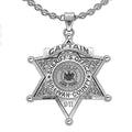 Personalized Sheriff Badge with Number, Rank & Department
