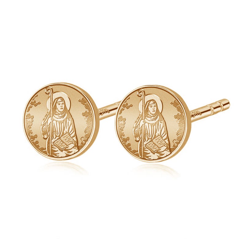 Pair of Saint Monica Stud Earrings