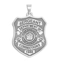 Personalized New Jersey Correction Police Shield Badge with Your Rank, Number & Department