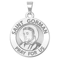 Saint Gorman Round Religious Medal "EXCLUSIVE"