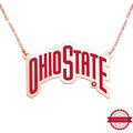 Ohio State University Color Enamel Banner Necklace