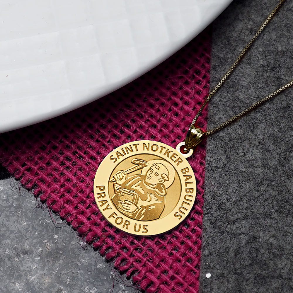 Saint Notker Balbulus Religious Medal "EXCLUSIVE"