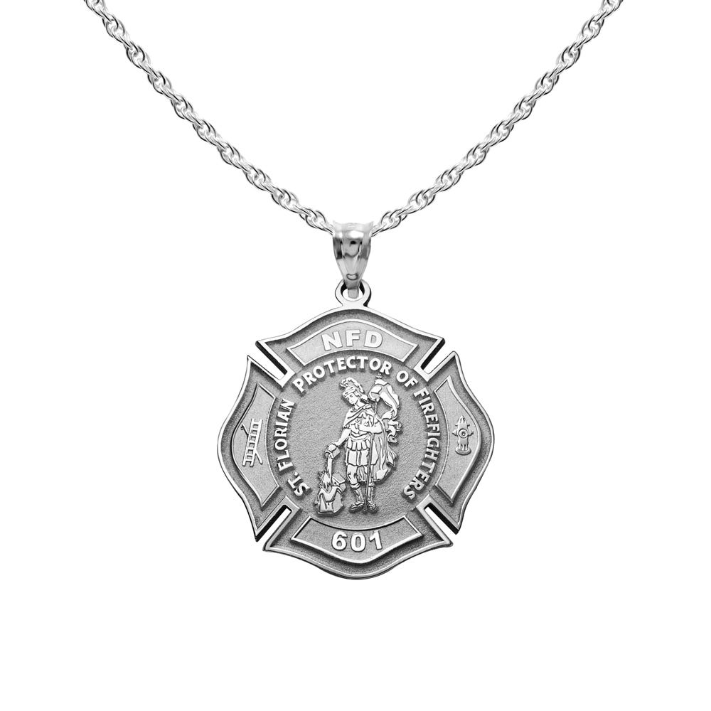 Customized Saint Florian Badge Religious Medal  "EXCLUSIVE"