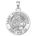 Saint Chrysogonus Round Religious Medal "EXCLUSIVE"