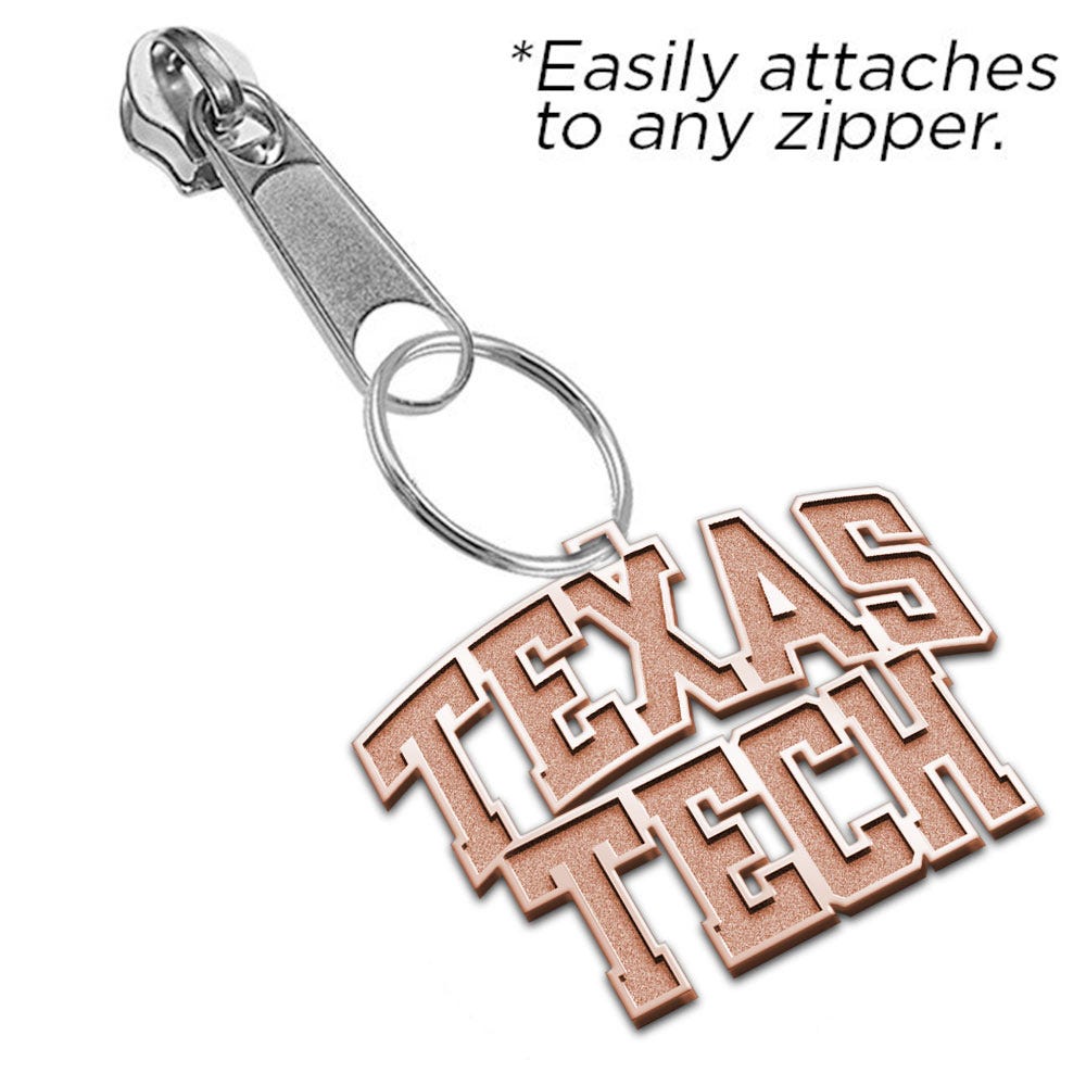 Texas Tech Block Zipper Pull