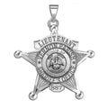 Personalized 5-Point Star Louisiana Sheriff Badge with Rank, Number & Dept.