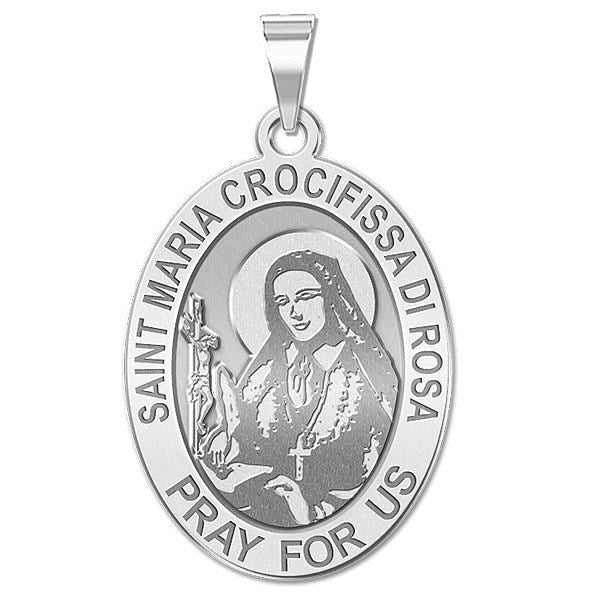 Saint Maria Crocifissa Di Rosa - Oval Religious Medal