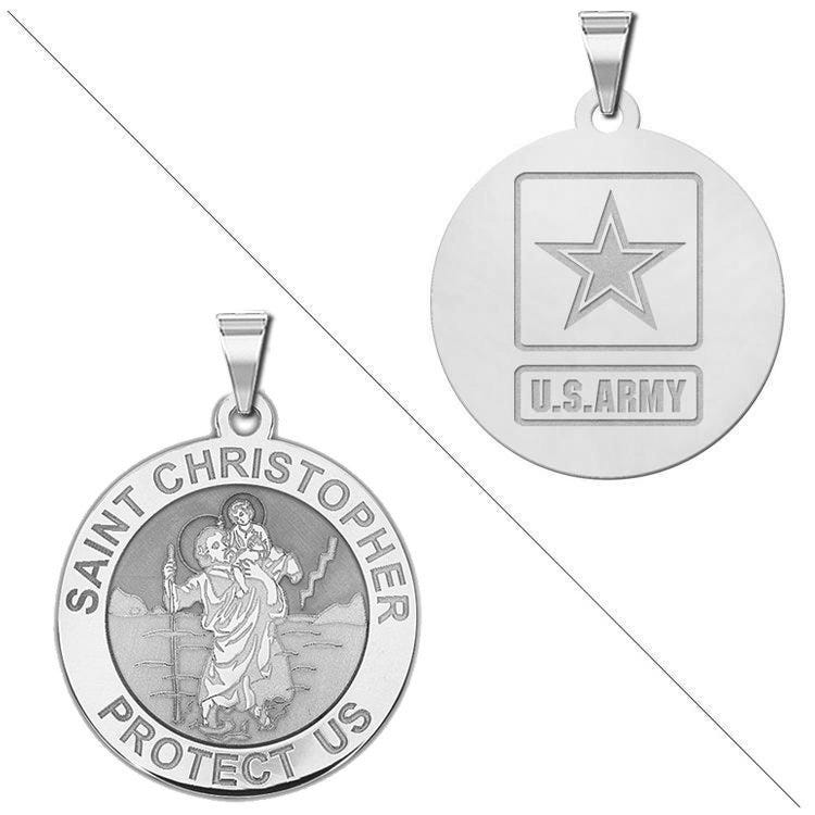 Saint Christopher Doubledside ARMY Religious Medal