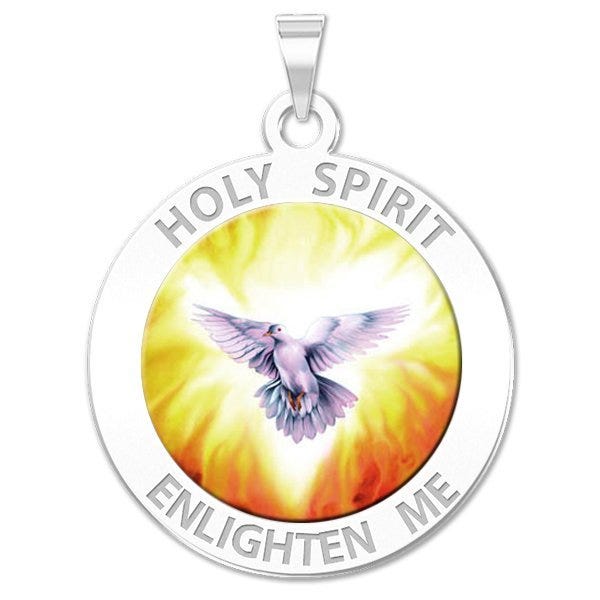 Holy Spirit Religious Medal  "Color EXCLUSIVE"
