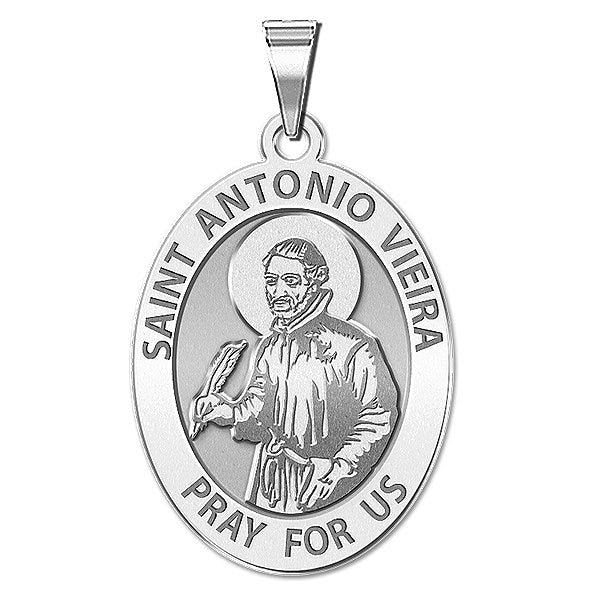 Saint Antonio Vieira Religious Oval Medal "EXCLUSIVE"
