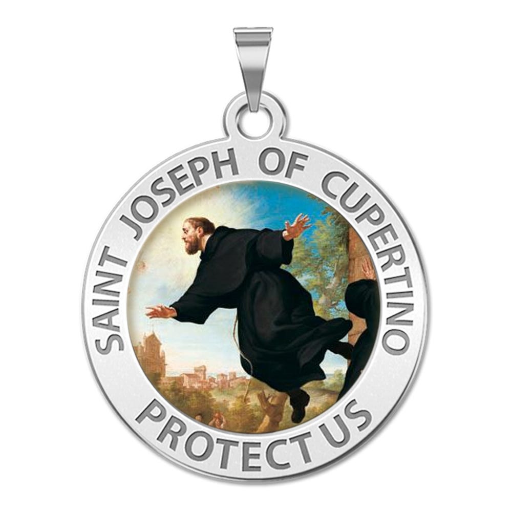 Saint Joseph of Cupertino Religious Medal Color