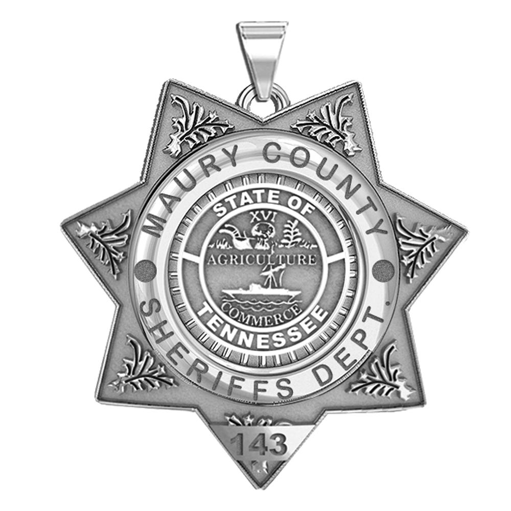 Personalized 7-Point Star Tennessee Sheriff Badge with Number and Department