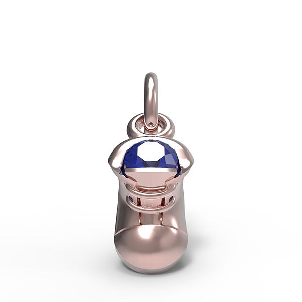 September Baby Shoe Charm