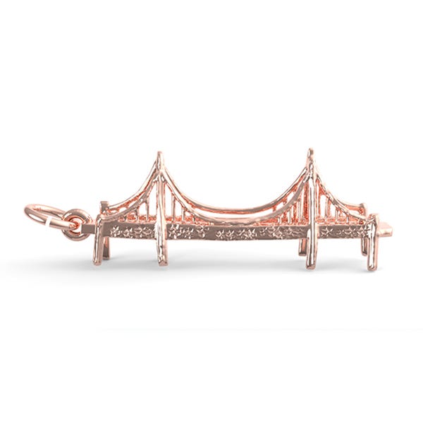 Golden Gate Bridge with Cables Charm(Style 8255)