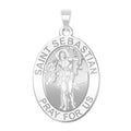 Saint Sebastian - Oval Religious Medal