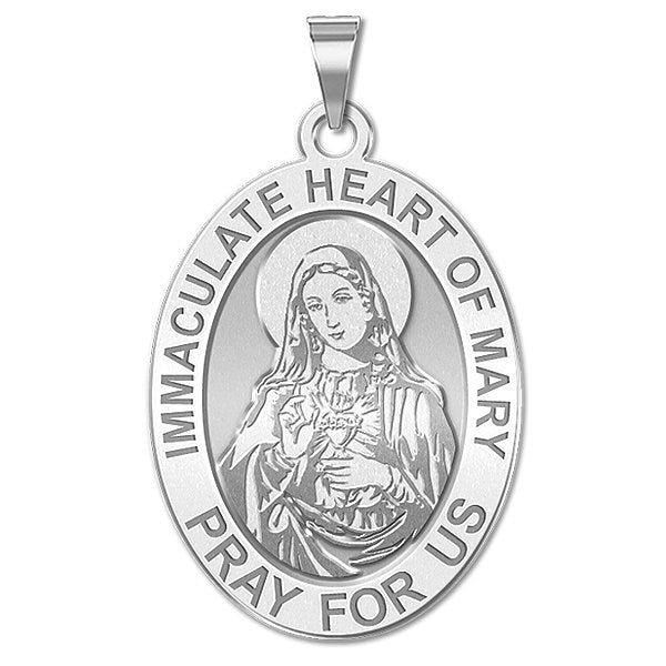 Immaculate Heart of Mary Oval Religious Medal