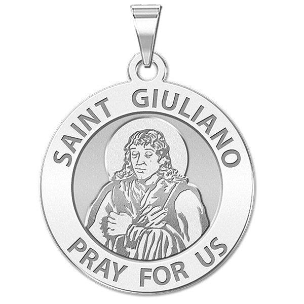 Saint Giuliano Round Religious Medal  "EXCLUSIVE"
