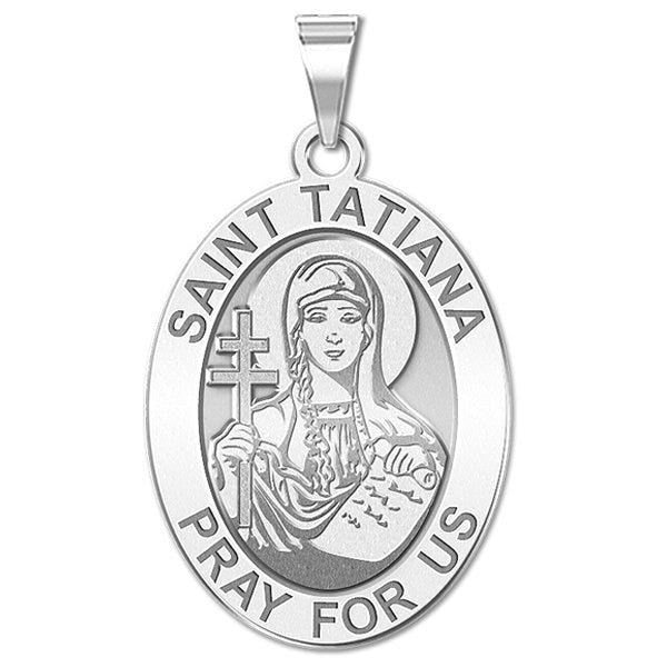Saint Tatiana - Oval Religious Medal