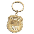 Personalized Port Authority Police Badge Keychain w/ Your Number