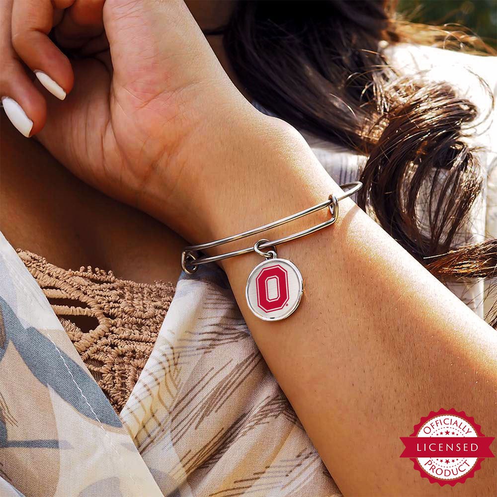 Ohio State University Expandable Bracelet with O Logo Charm