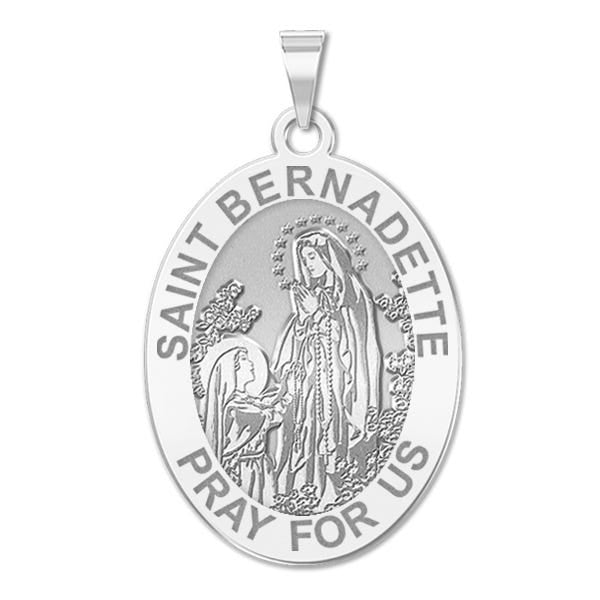 Saint Bernadette Oval Religious Medal