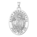 Saint Bernadette Oval Religious Medal
