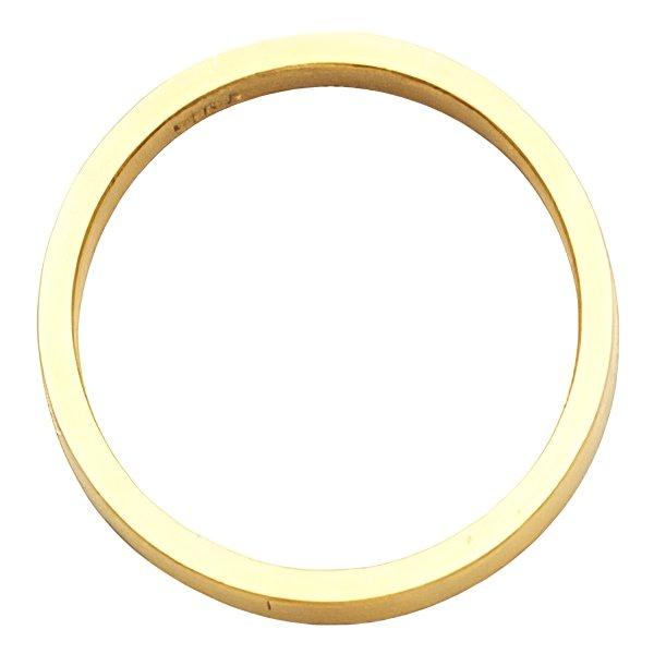 14k Yellow Gold 8mm Flat Wedding Band