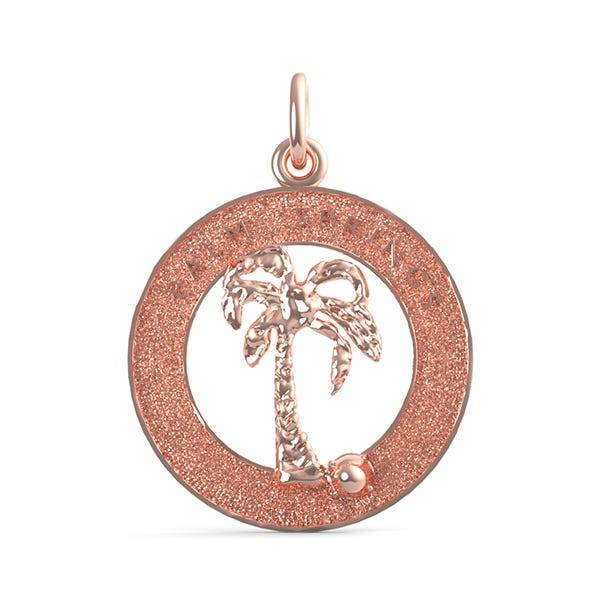 Palm Springs Palm Tree Ring Charm(6346)