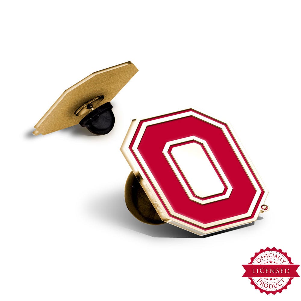 Ohio State University Color Enamel O Logo Pin