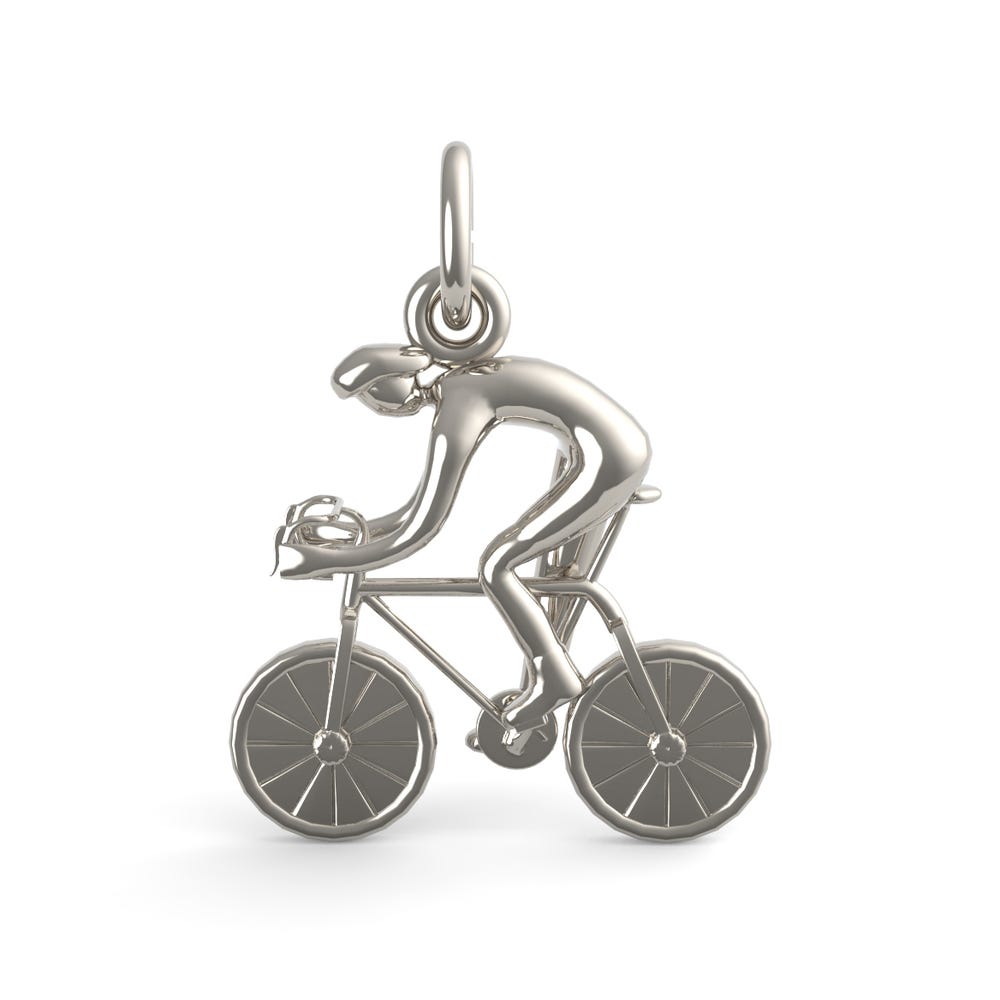 Racing Cyclist Charm