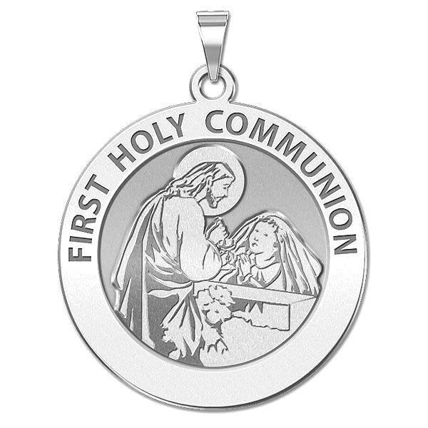First Holy Communion Religious Medal (for a Girl)
