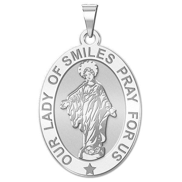 Our Lady of Smiles Medal - Oval "EXCLUSIVE"