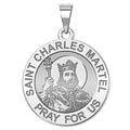 Saint Charles Martel Round Religious Medal - "EXCLUSIVE"