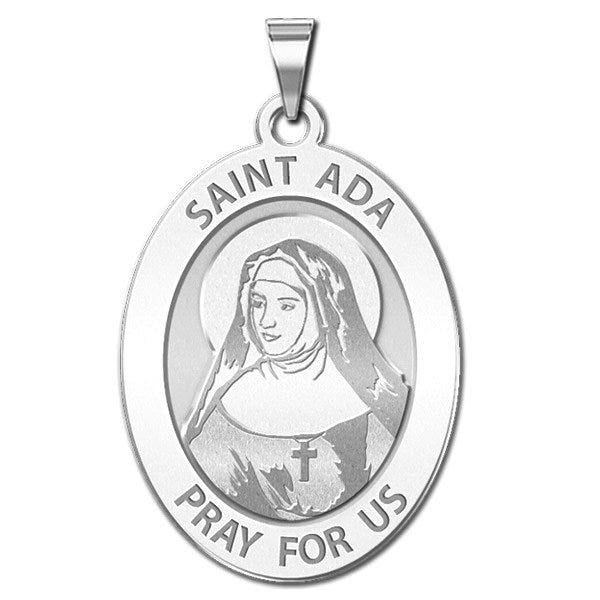 Saint Ada Oval Religious Medal