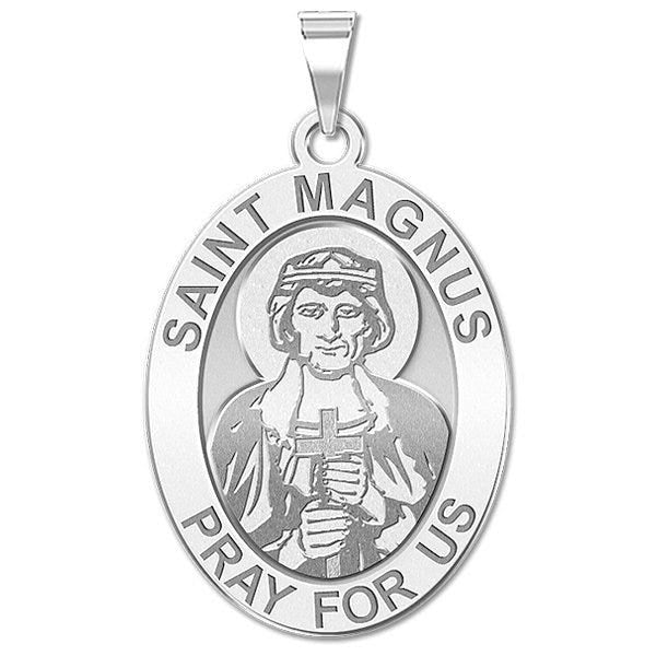 Saint Magnus OVAL Religious Medal  "EXCLUSIVE"