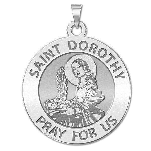 Saint Dorothy Round Religious Medal