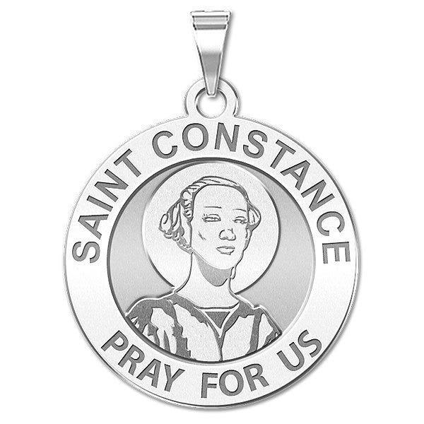 Saint Constance Round Religious Medal