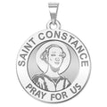Saint Constance Round Religious Medal