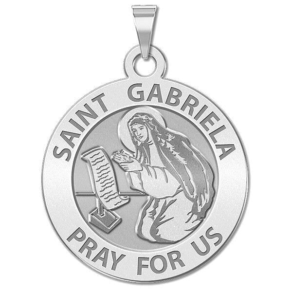 Saint Gabriela Round Religious Medal
