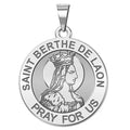 Saint Berthe De Laon Round Religious Medal  "EXCLUSIVE"