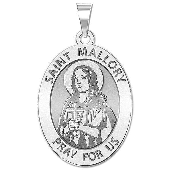 Saint Mallory Oval Religious Medal  "EXCLUSIVE"